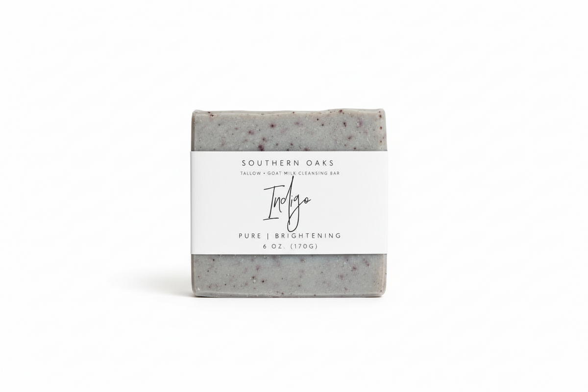 Indigo + Lavender Tallow Cleansing Bar