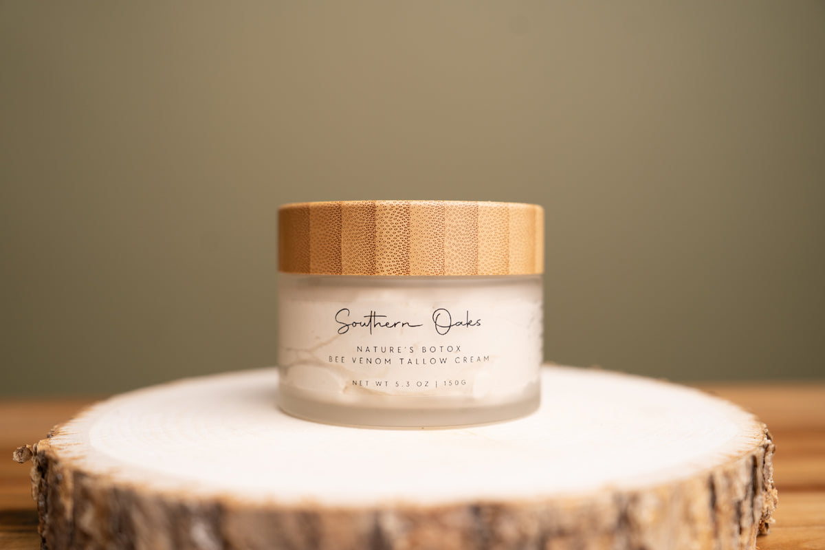 Nature's botox cream with bee venom and tallow