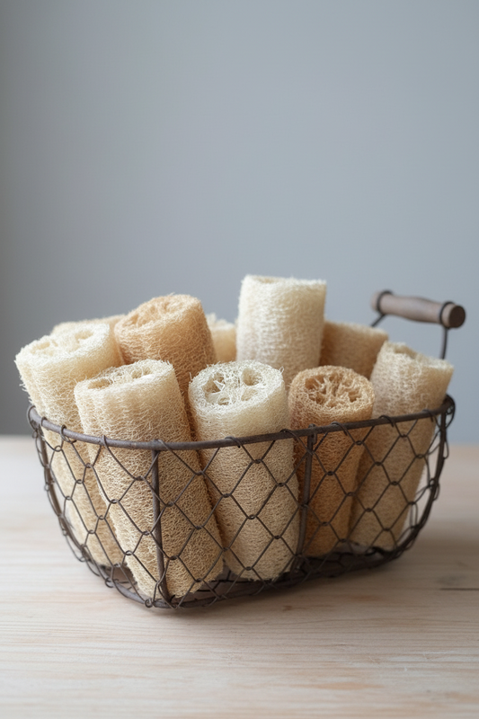 Island-grown biodegradable loofah