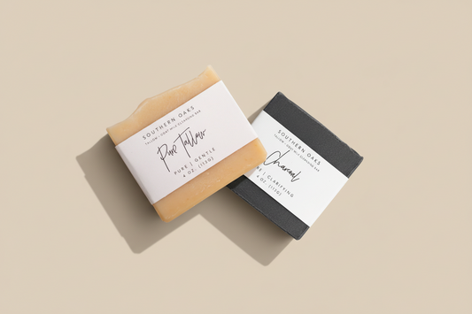 Monthly soap subscription box with two cleansing bars