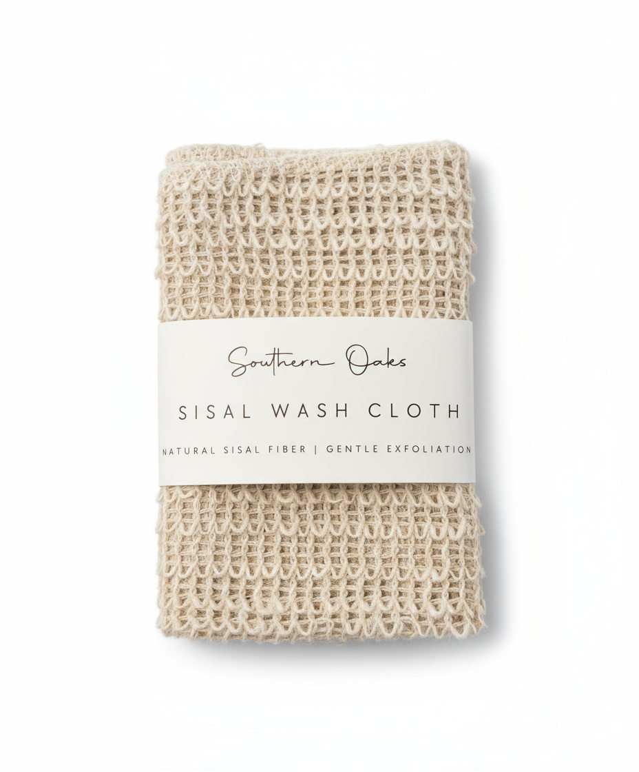 Natural fiber sisal body scrubber