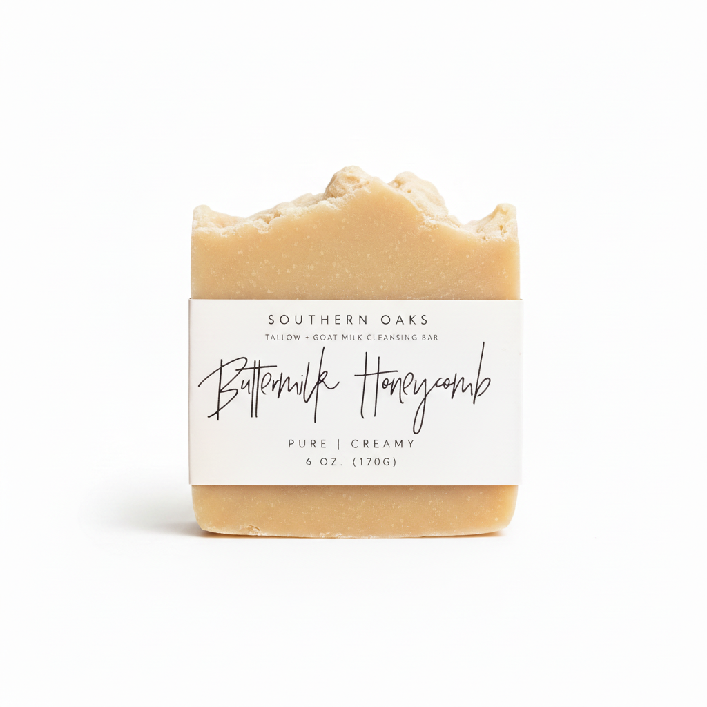 Buttermilk honeycomb tallow goat milk creamy cleansing bar