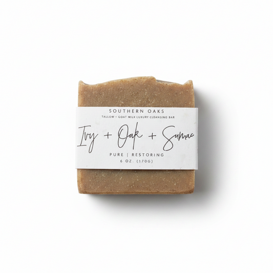 Poison Ivy, Oak, + Sumac | Tallow + Goat Milk Luxury Cleansing Bar