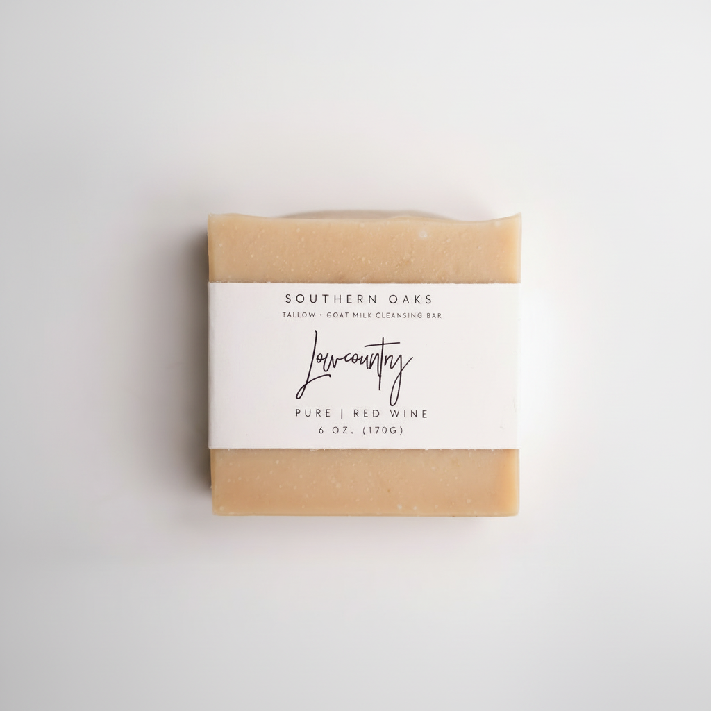 Lowcountry | Tallow + Goat Milk + Wine Luxury Cleansing Bar