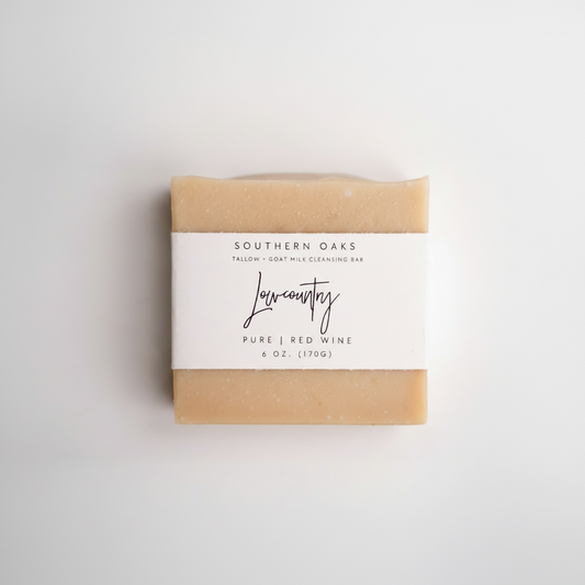 Lowcountry | Tallow + Goat Milk + Wine Luxury Cleansing Bar