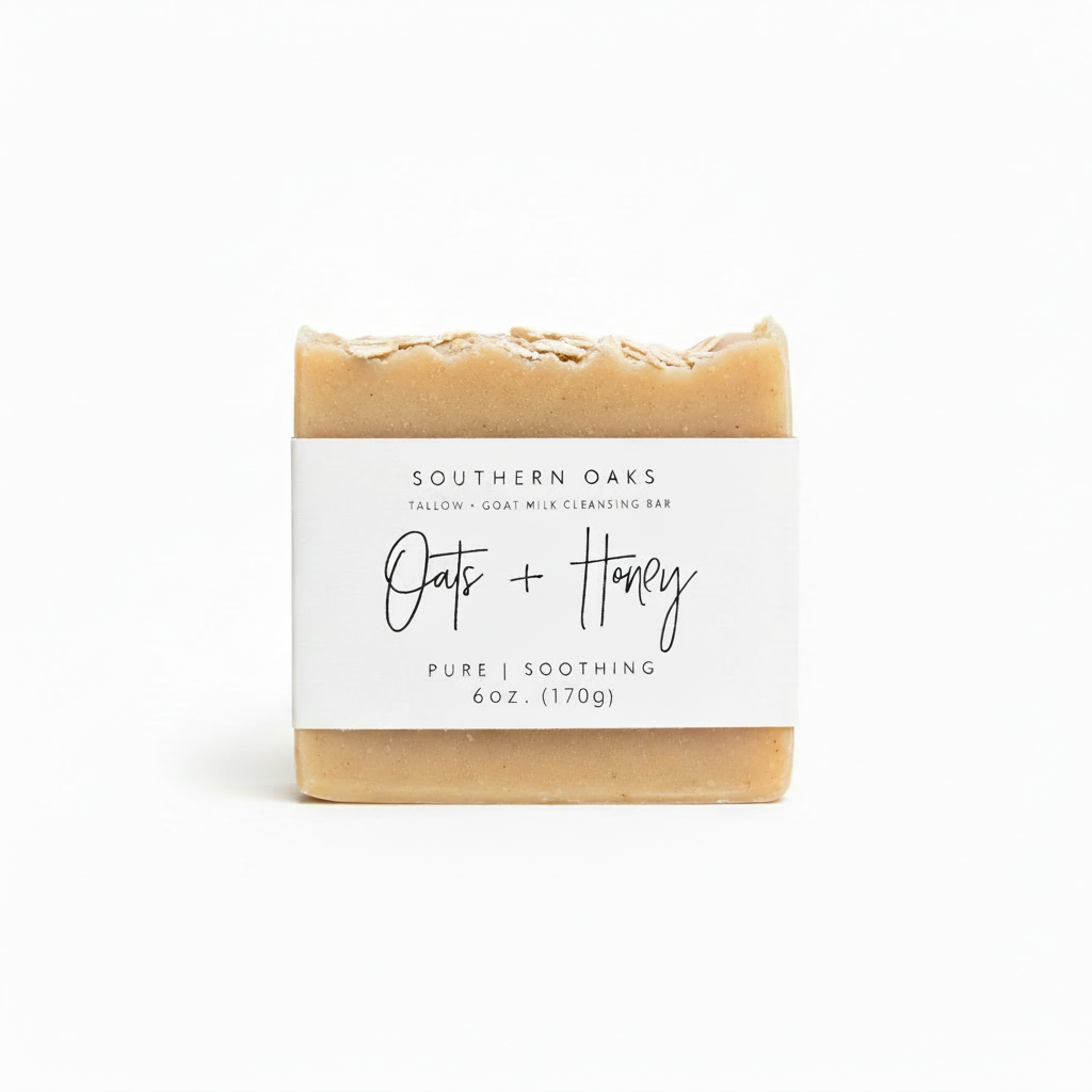 Oats + Honey | Tallow + Goat Milk Luxury Cleansing Bar