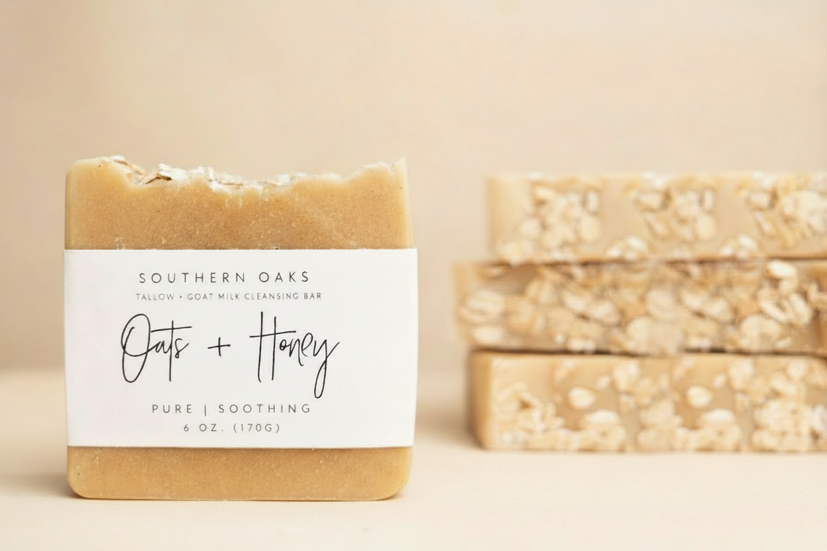 Oats + Honey | Tallow + Goat Milk Luxury Cleansing Bar