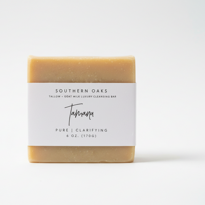 Tamanu oil tallow goat milk healing luxury cleansing bar
