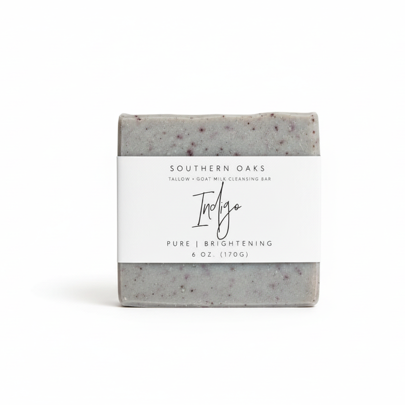 Indigo + Lavender Tallow Cleansing Bar